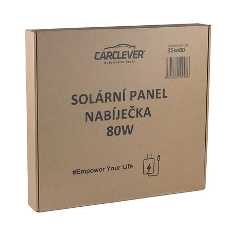 Solární panel CARCLEVER 35so80, nabíječka 80W