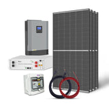 Solární sestava ostrovní TRINA 1820Wp, LiFePO4 51,2V 100Ah DEYE, měnič 48V/230VAC 5500W