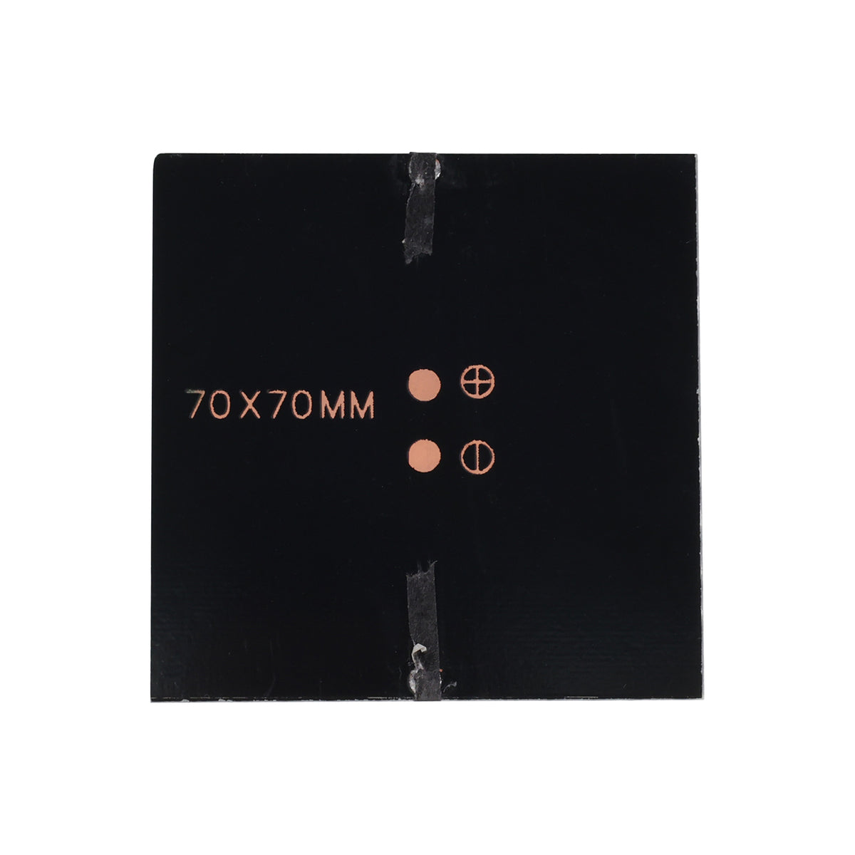 Solární panel monokrystalický 3V 200mA (70 × 70 mm) mini s epoxidovou pryskyřicí