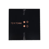 Solární panel monokrystalický 3V 200mA (70 × 70 mm) mini s epoxidovou pryskyřicí