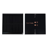 Solární panel monokrystalický 3V 200mA (70 × 70 mm) mini s epoxidovou pryskyřicí