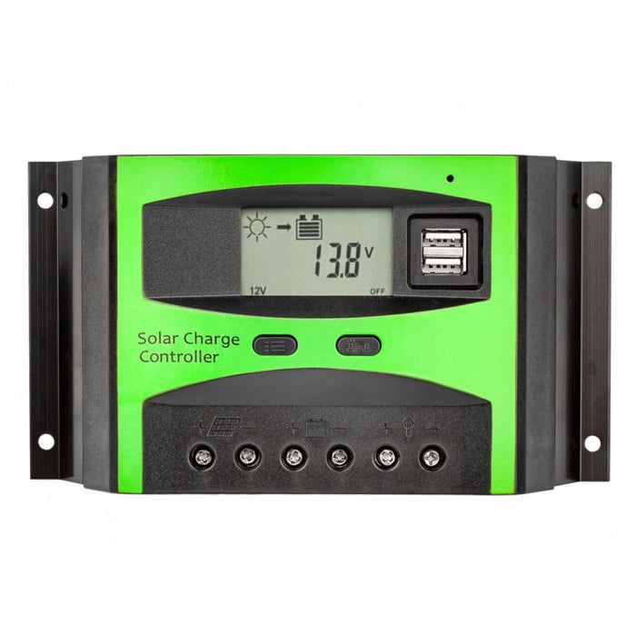 PWM solární regulátor HADEX 12-24V/40A + USB