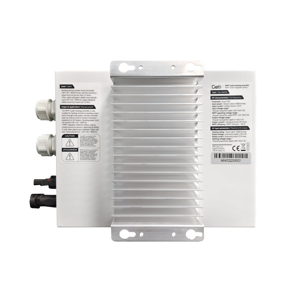 Solární invertor GETI GWH01 4000W MPPT pro PV ohřev vody