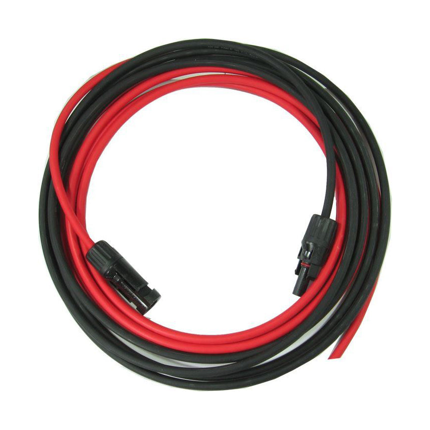 Solární kabel 6mm2, červený+černý s konektory MC4, 2m