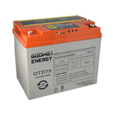 Solární set baterie GOOWEI ENERGY OTD75 (75Ah, 12V) a solární panel Victron Energy 115Wp/12V