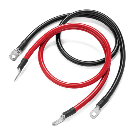 Propojovací kabely pro baterie 60cm 4 AWG  (červený+černý)