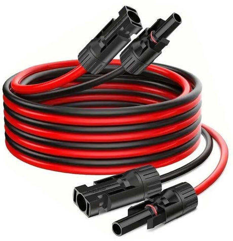 Solární kabel 4mm2, červený+černý s konektory MC4,prodloužení  2m