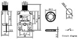 Nadproudový tepelný jistič ST-1 250VAC/15A nebo 32VDC/15A