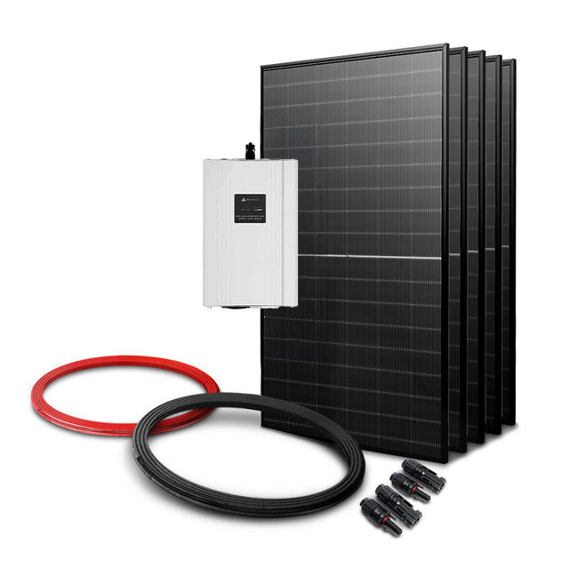 Sada pro solární ohřev vody EVO MPPT-4000 GRID 2275Wp 5x PV TRINA