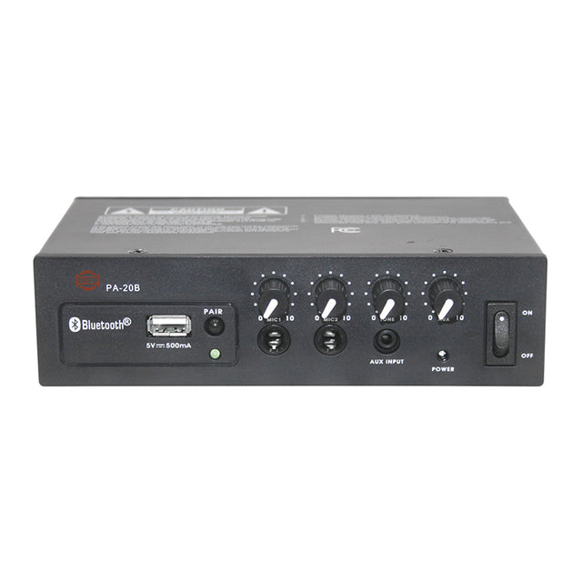 Zesilovač SHOW PA-20B (audio), Bluetooth, 1 x 20W/4 ?