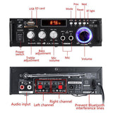 Zesilovač, rádio, bluetooth, přehrávač MP3, karaoke BT-298A
