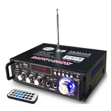 Zesilovač, rádio, bluetooth, přehrávač MP3, karaoke BT-298A