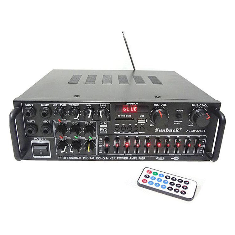 Zesilovač, rádio, bluetooth, přehrávač MP3 Sunbuck AV-MP326BT