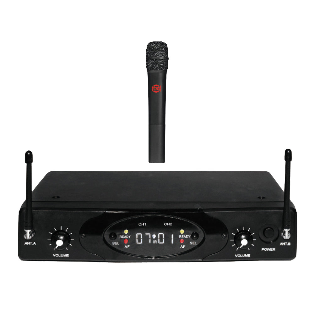 Mikrofon bezdrátový SHOW RUD-802R / 1 x U-899H, dvoukanálová sada, UHF