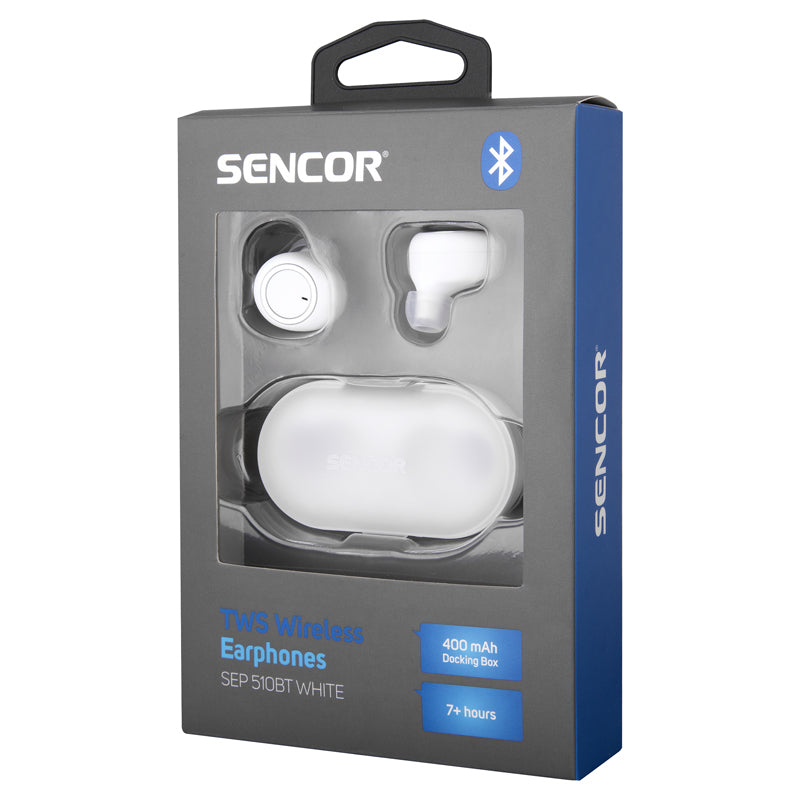 Sluchátka Bluetooth SENCOR SEP 510BT White