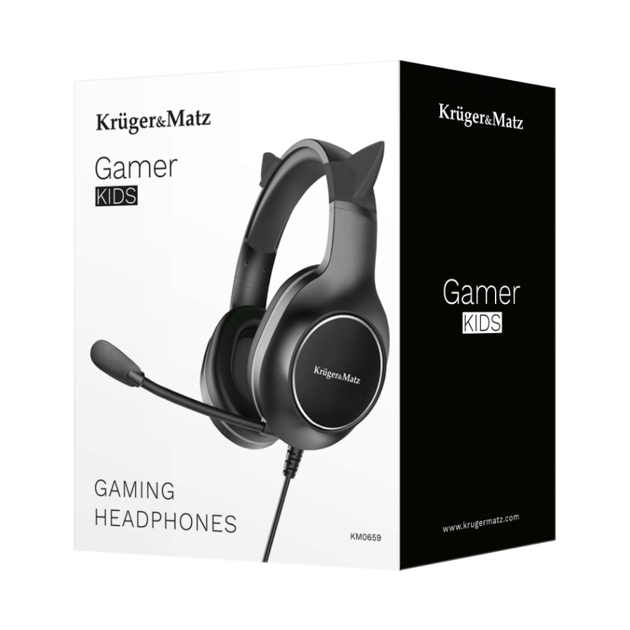 Sluchátka KRUGER & MATZ Gamer Kids Black