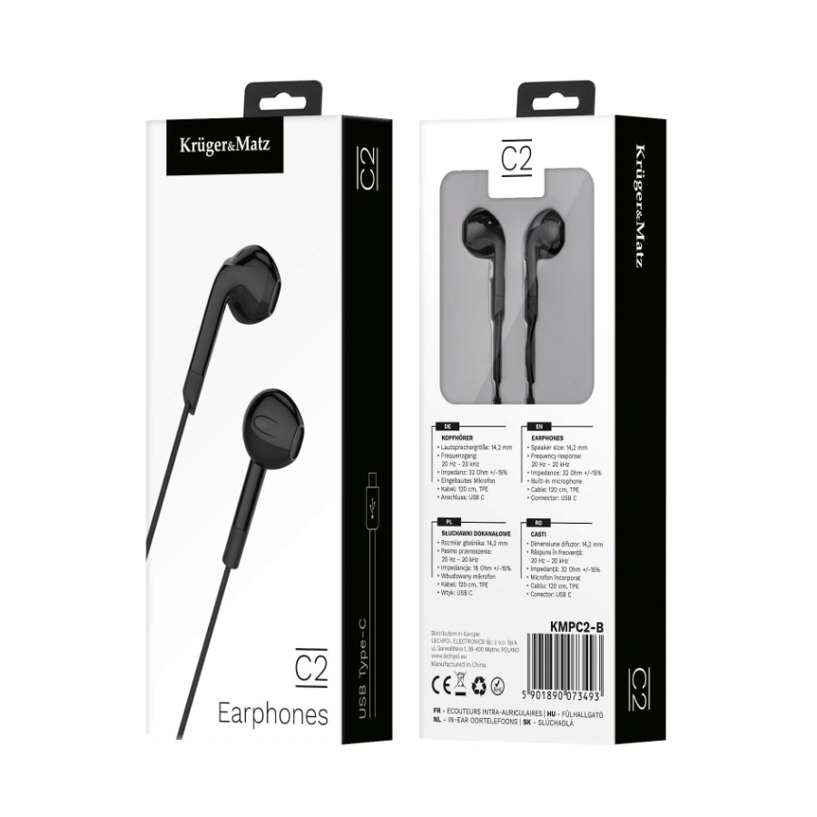 Sluchátka KRUGER & MATZ C2 Black