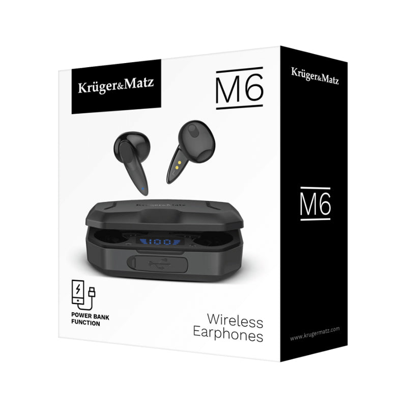 Sluchátka Bluetooth KRUGER & MATZ M6 Black