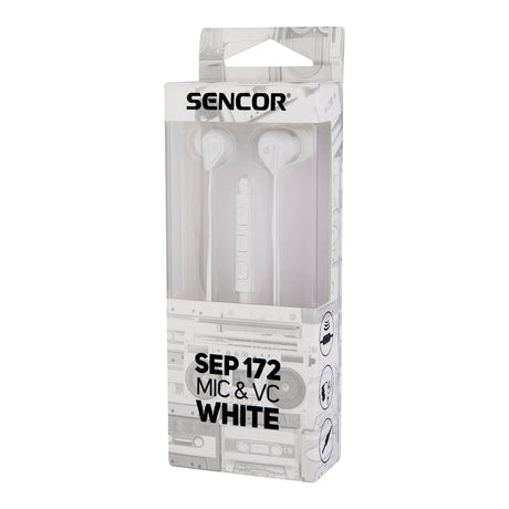 Sluchátka SENCOR SEP 172 VCM White