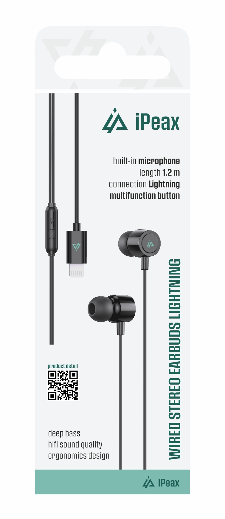 Sluchátka iPEAX 90010134 Lightning Black