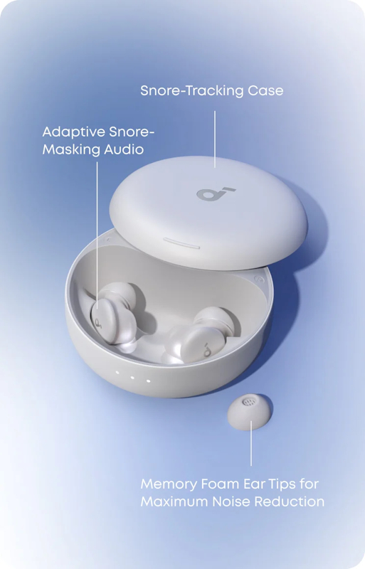 Sluchátka Bluetooth SOUNDCORE Anker Sleep A30 White