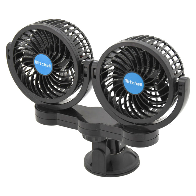 Ventilátor MITCHELL 07222 DUO na přísavku 12V