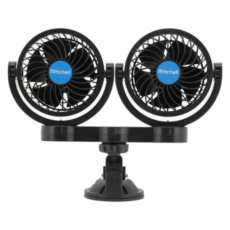 Ventilátor MITCHELL 07222 DUO na přísavku 12V