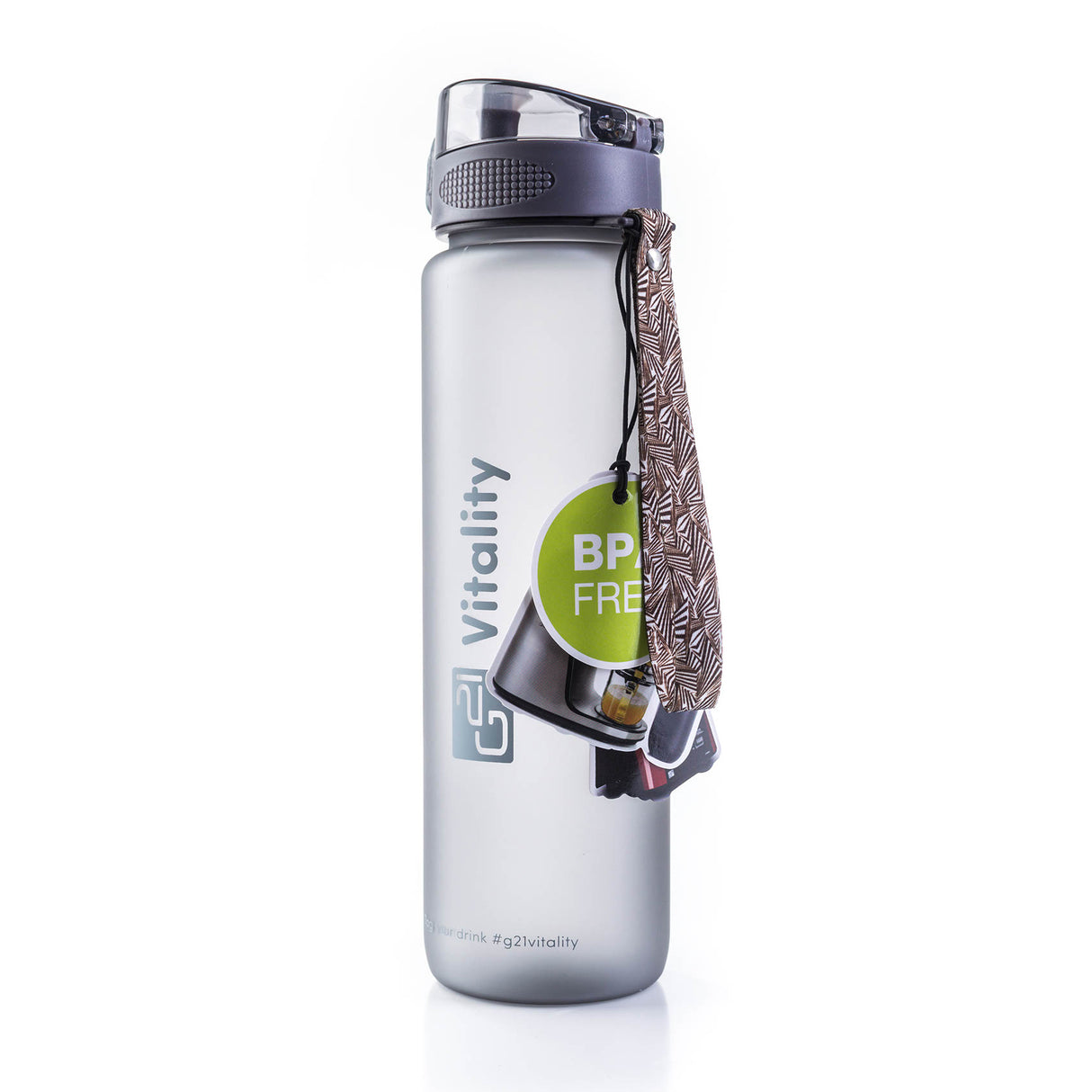 Láhev na vodu G21 1000ml Ice Grey