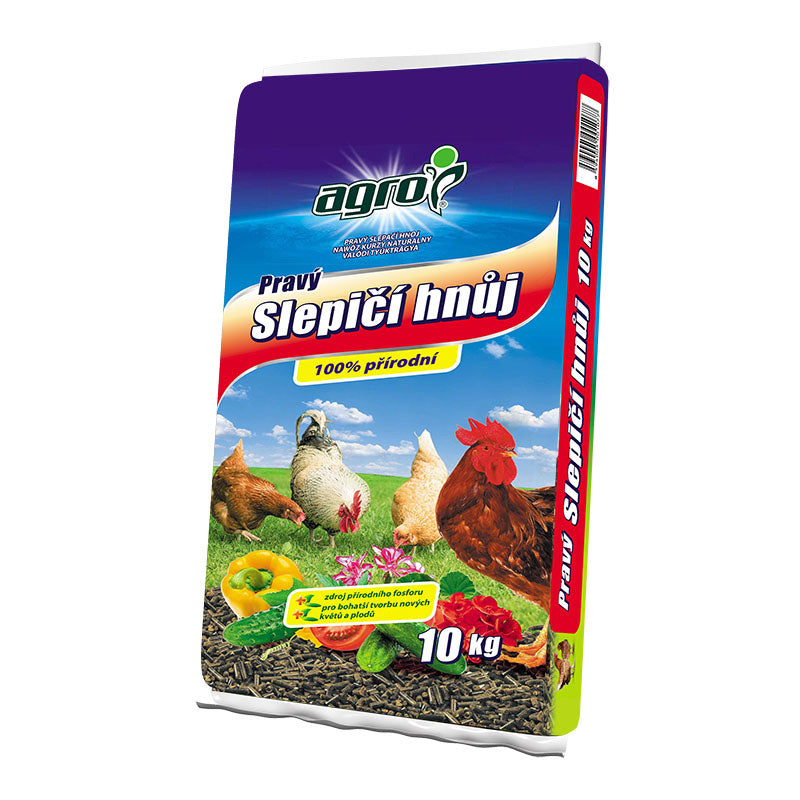 Pravý slepičí hnůj AGRO 10kg