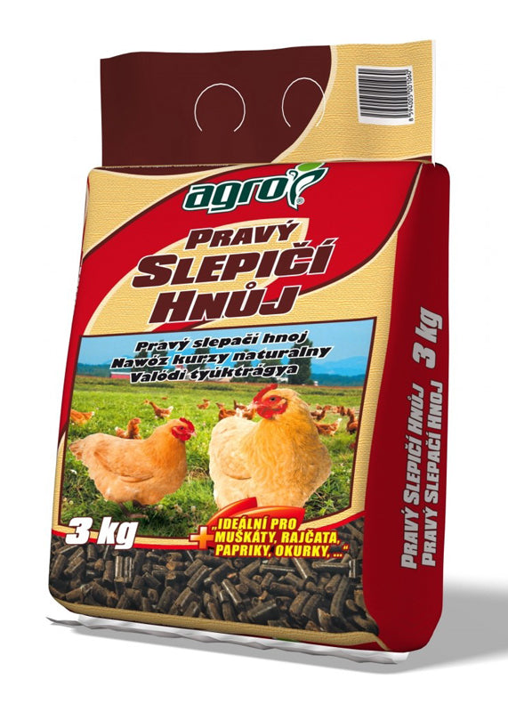 Pravý slepičí hnůj AGRO 3kg
