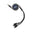 Kabel GETI GCU 01 USB 3v1 černý samonavíjecí