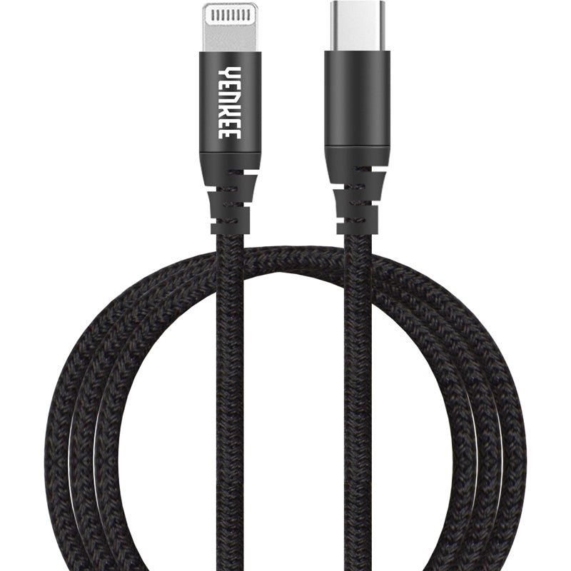 Kabel YENKEE YCU 631 BK USB C/Lightning 1m černý