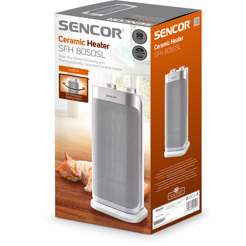 Teplovzdušný ventilátor SENCOR SFH 8050SL keramický
