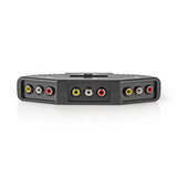 Přepínač 3x Cinch/Cinch NEDIS VSWI2403BK