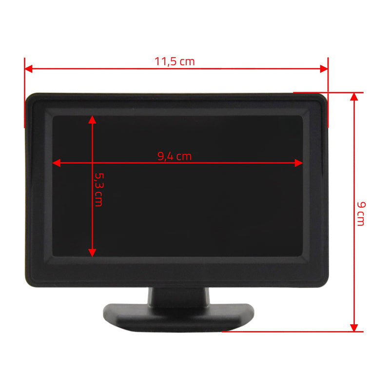Displej LCD COMPASS 33397 pro parkovací kameru