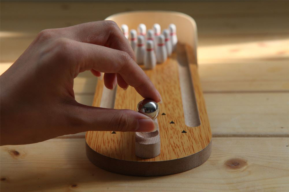 Hra stolní 4L mini bowling