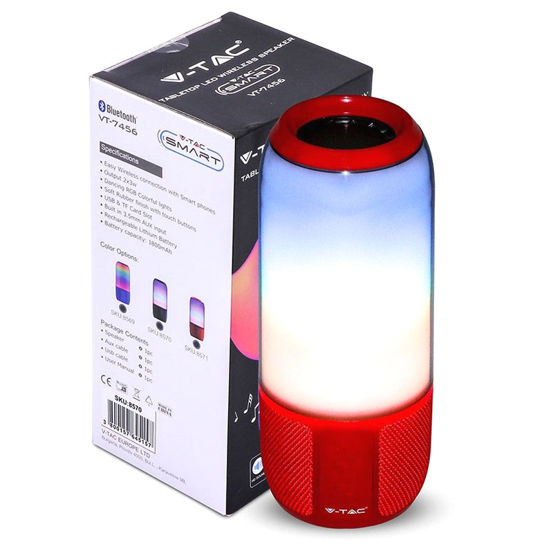 Reproduktor Bluetooth V-TAC VT-6211 Red