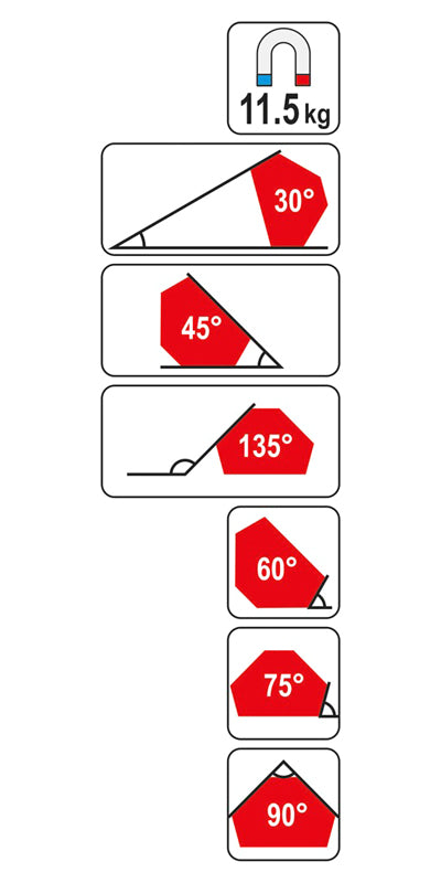 Magnetický úhelník ke svařování YATO YT-0866 11,5kg