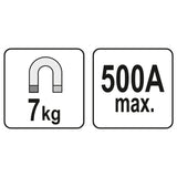 Magnetický držák ke svařování YATO YT-08625 7kg