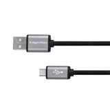 Kabel KRUGER & MATZ KM1235 Basic USB/micro USB 1m Black