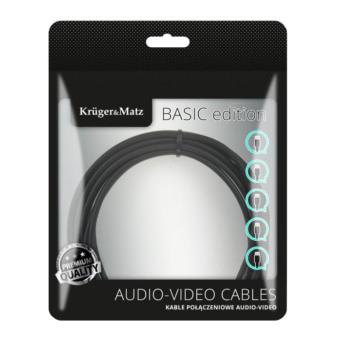 Kabel KRUGER & MATZ KM1235 Basic USB/micro USB 1m Black