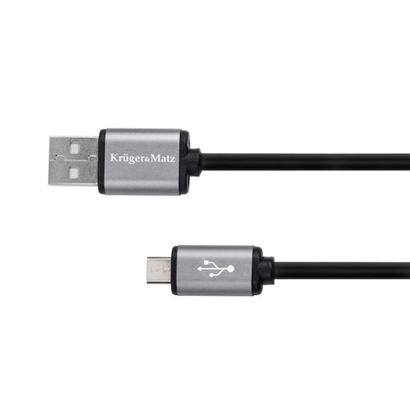 Kabel KRUGER & MATZ KM1236 Basic USB/micro USB 1,8m Black