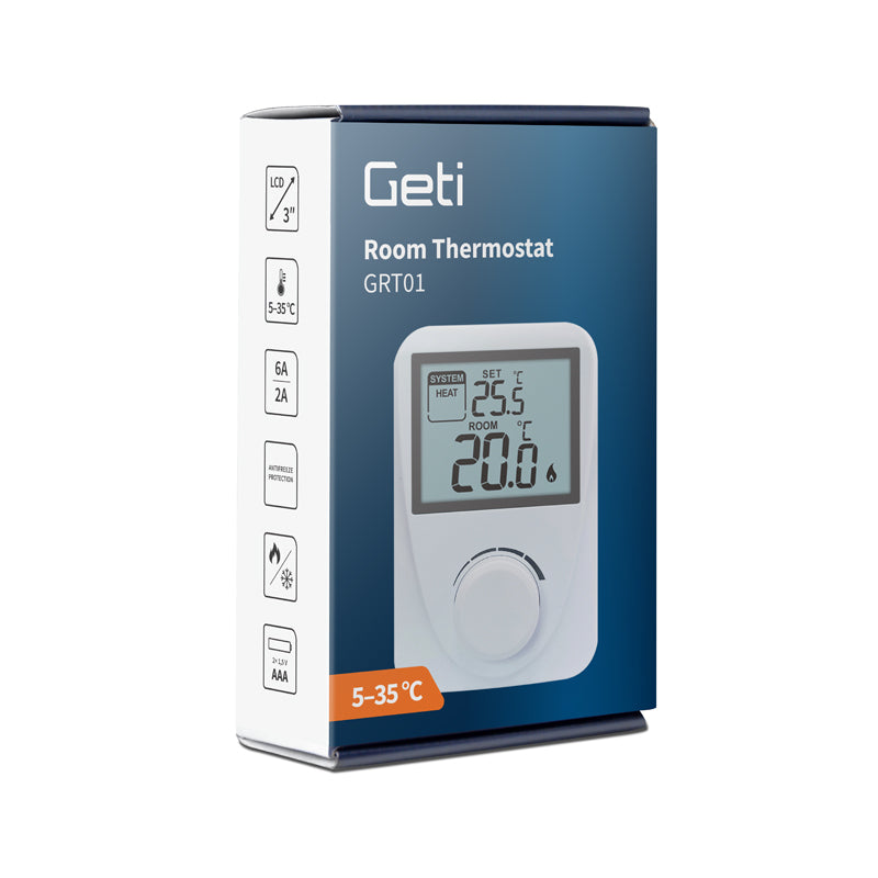 Termostat GETI GRT01 drátový