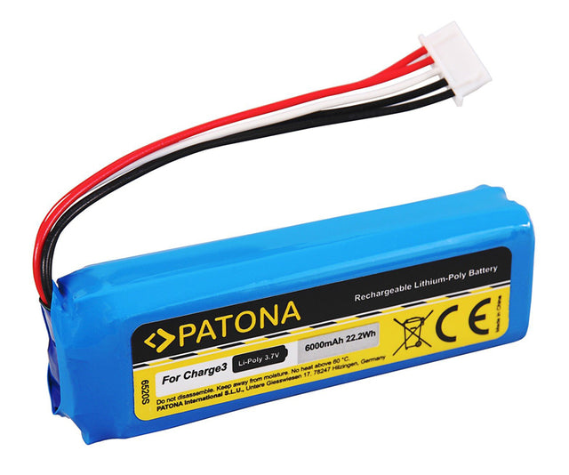 Baterie pro reproduktory JBL Charge 3 /2016+ 6000mAh Li-Pol 3,7V PATONA PT6520