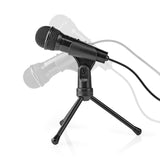 Mikrofon se stojanem NEDIS MICTJ100BK