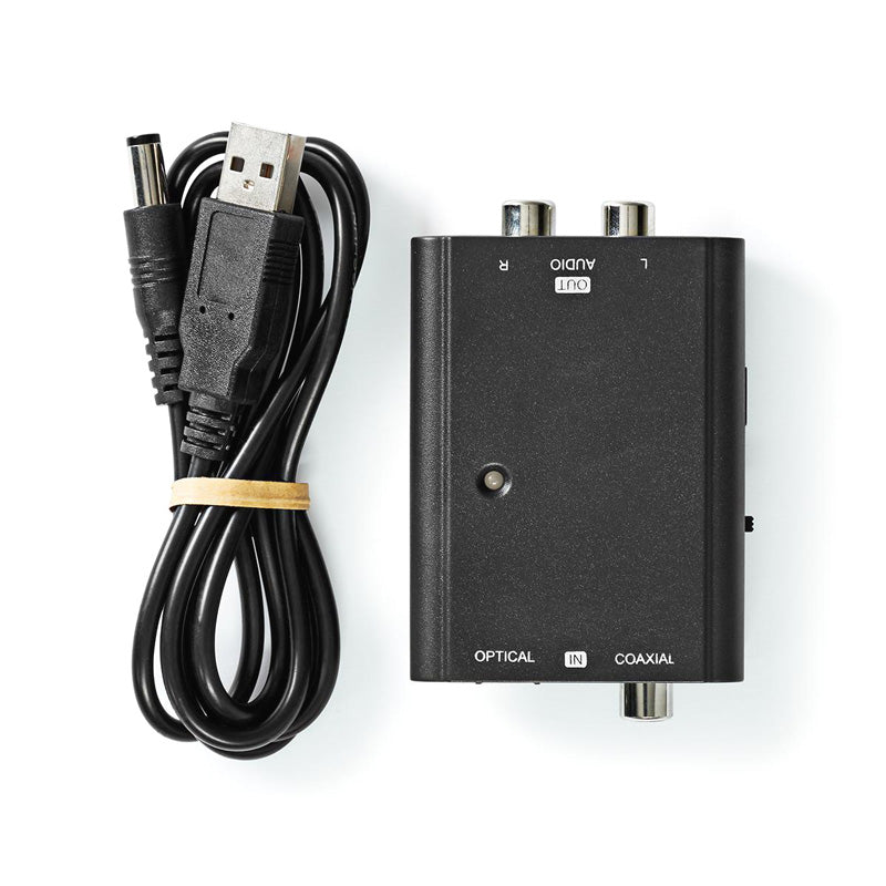 Převodník Toslink/2x Cinch NEDIS ACON2509BK