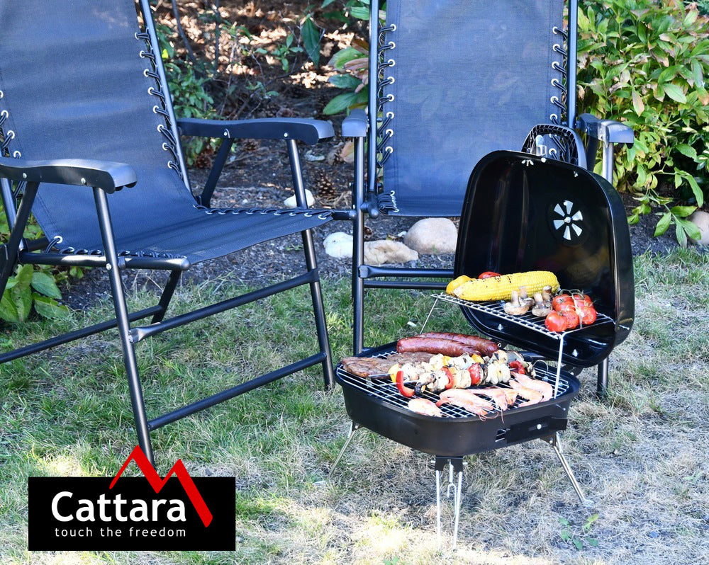 Gril na dřevěné uhlí CATTARA 13025 Crotone skádací