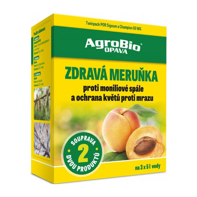 Přípravek proti moniliové spále a k ochraně květů proti mrazu AGROBIO Zdravá Meruňka