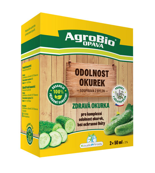 Přípravek pro odolnost okurek AGROBIO Zdravá Okurka 2x50ml