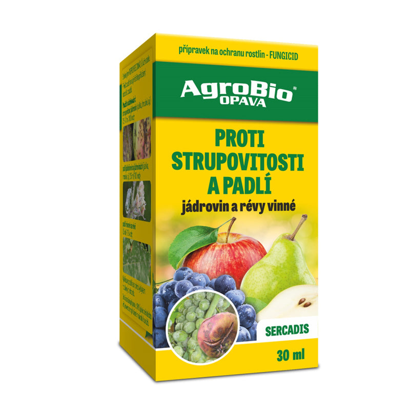 Přípravek proti strupovitosti a padlí AGROBIO Sercadis 30ml